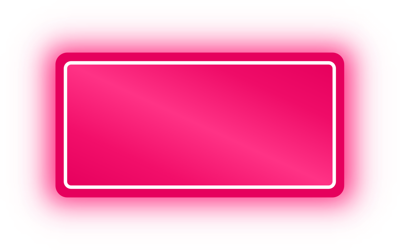 Neon Pink Rectangle Banner, Neon Rectangle